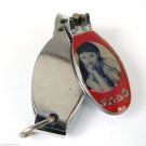 Vintage Nail Clippers Nice Lady & Hierogliphs Red Frame No 903 Sword Hallmarked