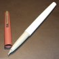 VINTAGE SOVIET RUSSIA USSR FOUNTAIN PEN 1970'S MINT NOS Brown Cap White Barrel
