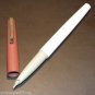 VINTAGE SOVIET RUSSIA USSR FOUNTAIN PEN 1970'S MINT NOS Brown Cap White Barrel