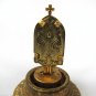 Saint John Joan Orthodox Vintage Brass Plate Plaque Stand Icon Signed D.R.G.M.