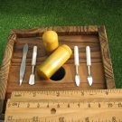 1960's Boxed Vanity Manicure Nail Care Repair Kit Set in Round Case