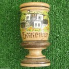 Vintage Pen Holder Nice Wooden Branch Pencil Case Tube 1970s Pyrography Ethnic