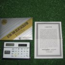 Vintage Calculator Advertising WOLF INTERSNACK Solar Power Plastic case Warranty