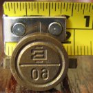 vintage brass seal military staff secure doors vehicle load storage rooms "E 60"