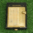 Vintage Pocket Flip Rolodex Sliding Address Phone Book Bead  Made in USA MINT