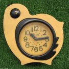 Yellow Bird Deco Nice Vintage Alarm Clock SLAVA Soviet USSR 11 Jewels Works #5