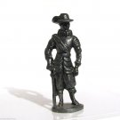 Pewter Musketeer #4 Kinder Surprise Metal Soldier Figurine Vintage Toy 4 cm
