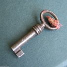 Small Vintage Metal Key W/ Red Thread Lucky Charm Collectible Item