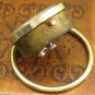 Vintage Gold Ring Base Alarm Clock SLAVA Soviet USSR Nice Desktop Watch Working