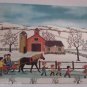 vintage post card Diane Walcott Christmas Vacation used signed