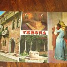 VERONA ARHITECTURE PLACES VINTAGE POSTCARD LOVERS KISS PAINTING MINT ITALY PRINT