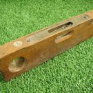 Vintage Carpentry Woodworking Hardware Tool Wooden Level Rule Two Tube Ballons
