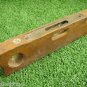 Vintage Carpentry Woodworking Hardware Tool Wooden Level Rule Two Tube Ballons