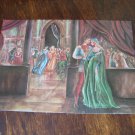 ROMEO & JULIET'S FIRST MEETING VERONA VINTAGE POSTCARD PAINTING MINT ITALY PRINT
