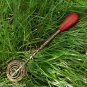VINTAGE RUSSIAN USSR EGG BEATER HAND MIXER RED WOODEN HANDLE 1950s #2