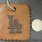 Genuine Leather Vintage Key-Chain Key Ring Holder LA Signed