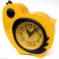 Yellow Bird Deco Nice Vintage Alarm Clock SLAVA Soviet USSR 11 Jewels Works Fine