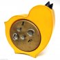 Yellow Bird Deco Nice Vintage Alarm Clock SLAVA Soviet USSR 11 Jewels Works Fine