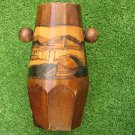 Vintage Pen Holder Rare Desktop Item One Of A Kind Signed Landscape Pyrography