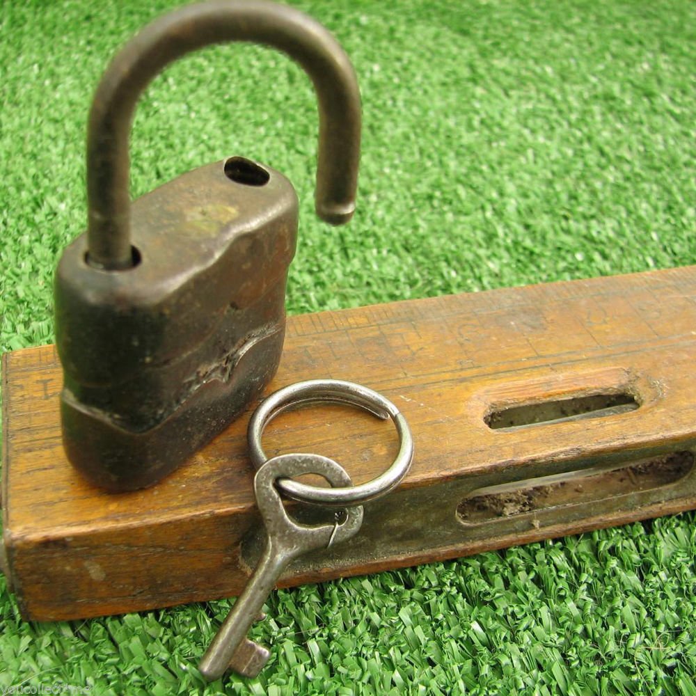 Vintage Padlock Small Kid Child Diary Locker Pad Lock w/ Key Germany 1970s Works