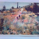 vintage post card Chemin montant dans les hautes herbes August Renoir Painting