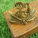 Vintage Bulgarian Army or Government Organization Hat Sign Cockade Cast Brass