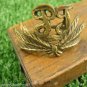 Vintage Bulgarian Army or Government Organization Hat Sign Cockade Cast Brass
