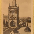 Praha Vintage Photograph Tourist Souvenir B&W Photo Bruckenturm Bridge Prague #5