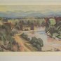COROT vintage post card le pont d'Auguste sur la Nera Stella Cartes Painting