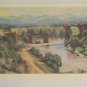 COROT vintage post card le pont d'Auguste sur la Nera Stella Cartes Painting