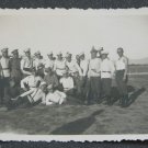 WW2 1940s Soldiers Real Photo Soviet Army Platoon In Uniforms Picture B&W
