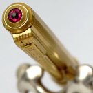 Fountain Pen Mechanical Pencil Set SOYUZ Rolled Gold Kremlin Tower Cap Jewel Top