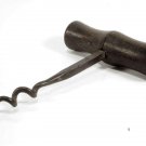 English Corkscrew Tirebouchon Wine Bottle Opener Wooden Handle Forged Iron #2