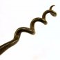 English Corkscrew Tirebouchon Wine Bottle Opener Wooden Handle Forged Iron #2