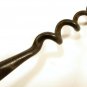 English Corkscrew Tirebouchon Wine Bottle Opener Wooden Handle Forged Iron #2