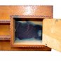 Vintage Pin Cushion Wooden Mini Wall Shelf Apron Hanger Tiny Trinket Cabinet 60s