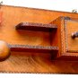 Vintage Pin Cushion Wooden Mini Wall Shelf Apron Hanger Tiny Trinket Cabinet 60s