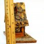 Vintage Wooden HUT Small House Handmade Craft Home Desktop Decor Accent 50's