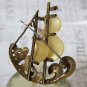Vintage Pin Badge Brass Mop Brooch Lady Jewelry "Obzor" Bulgaria 1960s
