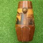 Vintage Wooden Pen Pencil Holder Landscape Pyrography Handmade Signed Artwork