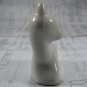 Vintage Porcelain Figurine Small Deer Fawn Milky White Pottery Home Decor Art