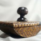 Vintage Wooden Blotter - Desktop Office Home Decor - Pyrographed Wood - Screw