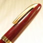 Vintage FOUNTAIN PEN - Ta Tung China 1950s - Burgundy & Gold Trim - NEVER INKED