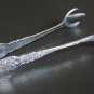 Antique Vintage ICE CUBE, SUGAR, OLIVE CLAW TONGS - Ornate Handle - Hallmarked