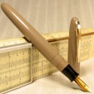 Vintage FOUNTAIN PEN - Ta Tung China 1950s - Cream & Gold Trim - NEVER INKED