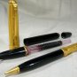 Vintage FOUNTAIN PEN & Propelling Pencil Set - ROLLED GOLD & JEWELS Inlaid + Box
