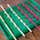 Vintage Board Game - Tabletop FOOSBALL - FOOTBALL - Reds vs Whites - 7.5 x 5.5 "