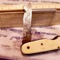 Folding Blade Pocket Knife - SOVIET Russia - Orchard Farm 2 Blade Tool 1950s Vtg