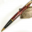 CONWAY STEWART NIPPY#2 Vintage Propelling Pencil - Red&Black Marbled - Grip Ding