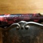 CONWAY STEWART NIPPY#2 Vintage Propelling Pencil - Red&Black Marbled - Grip Ding